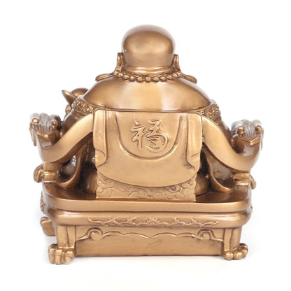 Happy Sakyamuni Buddha Figurines, Fortune, Laugh, Loudly Buddha Ornaments, Office Home Decoration, Gift
