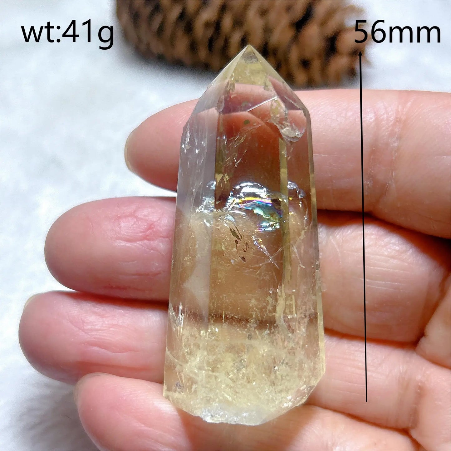 Natural Crystals Citrine Tower Point