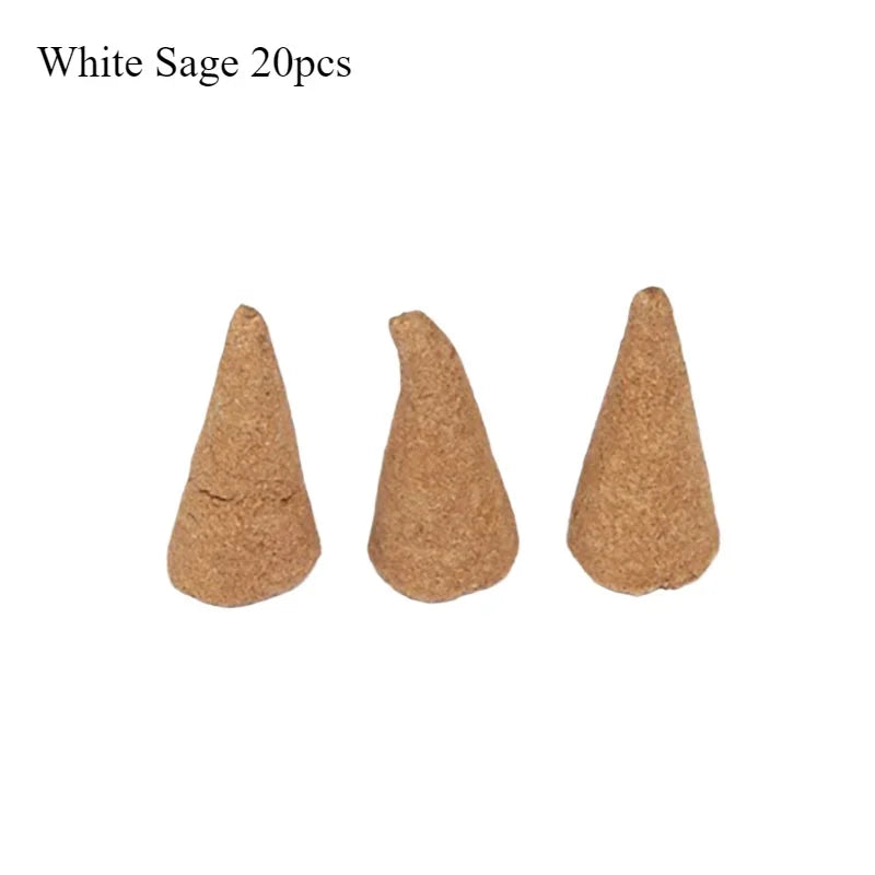 Palo Santo Wood White Sage Natural Incense Cones