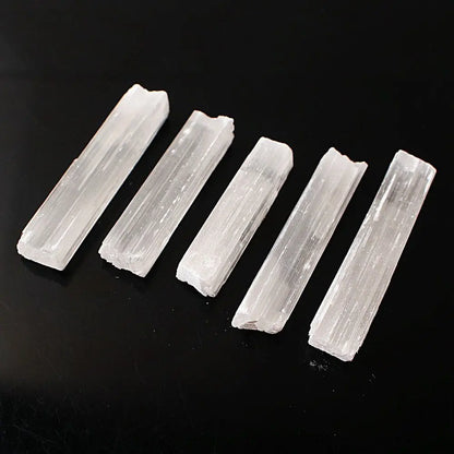 Irregular Shape Mineral Specimen Reiki Energy Healing Stone Crystal Quartz Natural Gypsum Sticks White Selenite Wand