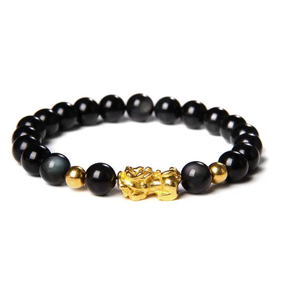 Feng Shui Natural Stone Beads - Amethyst, Red agate, Tiger Eye, Obsidian and Rose Quartz