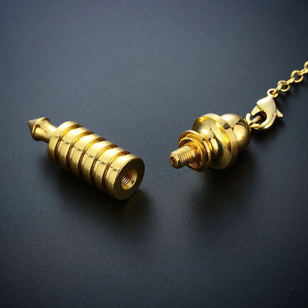 Pendulum Metal for Dowsing Pendule Pendulo Divination Radiestesia Healing Women Men Amulet Screw Shape Pendule Charm Jewelry
