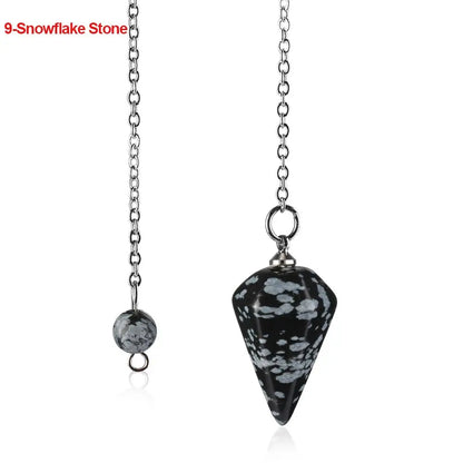 Pendulum Metal for Dowsing Pendule Pendulo Divination Radiestesia Healing Women Men Amulet Screw Shape Pendule Charm Jewelry