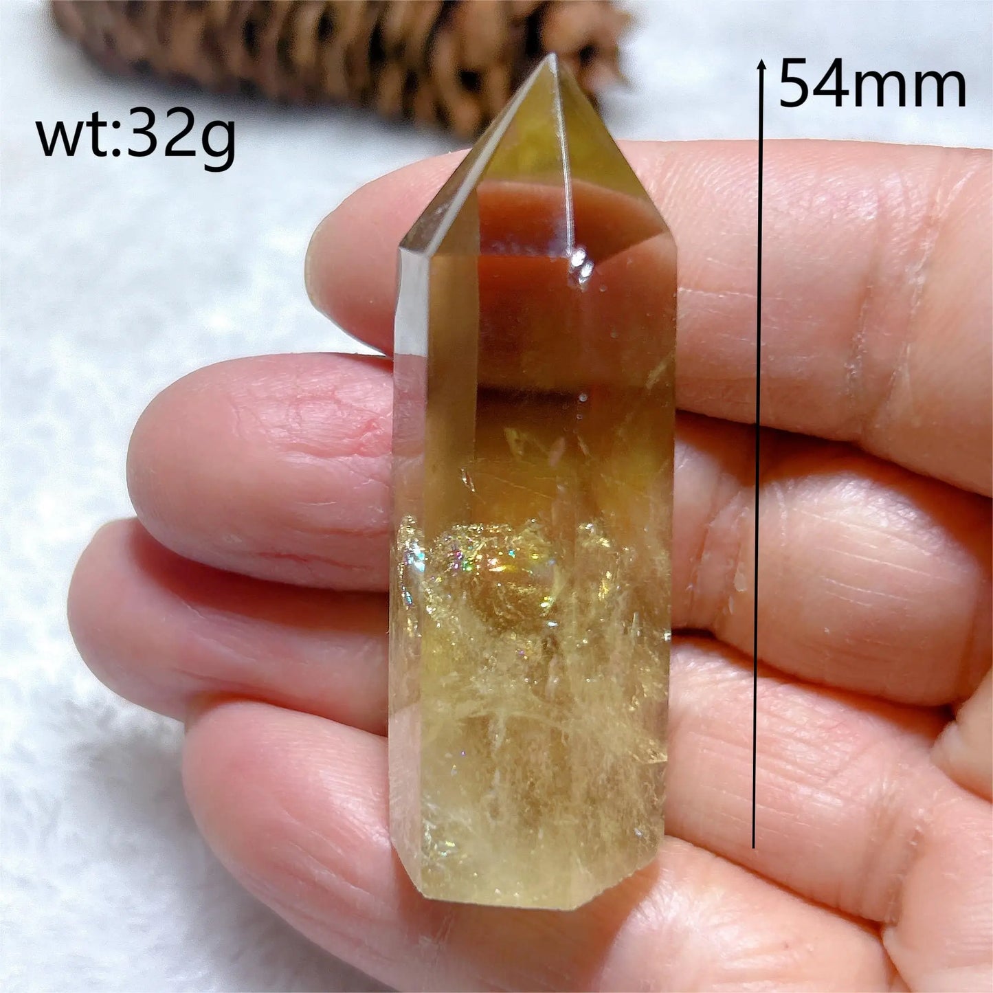 Natural Crystals Citrine Tower Point