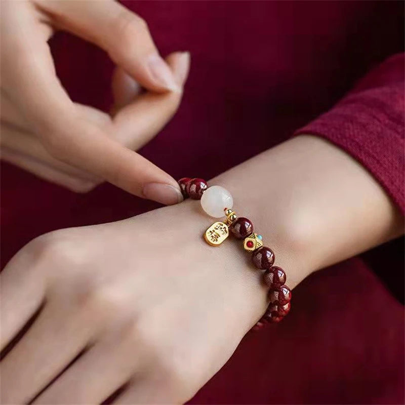 Feng Shui Wealth Bracelets - Natural Cinnabar Bracelet
