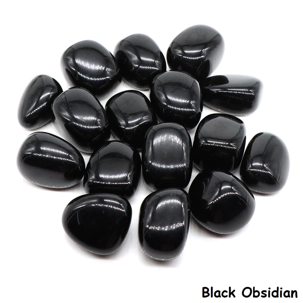 Natural Black Tourmaline Irregular Tumbled Stone