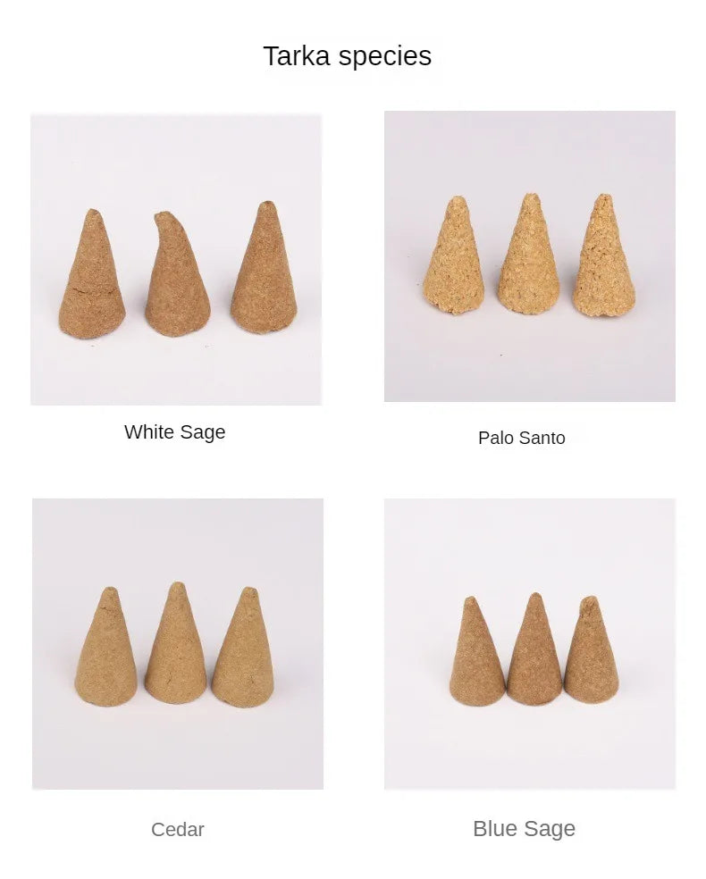 Palo Santo Wood White Sage Natural Incense Cones