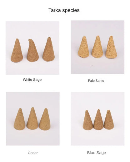 Palo Santo Wood White Sage Natural Incense Cones