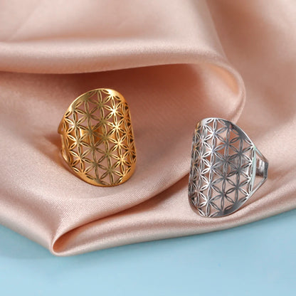 Flower of Life Sacred Geometry Necklace Stainless Steel