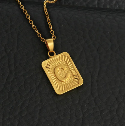 Custom Gold Letter Necklace