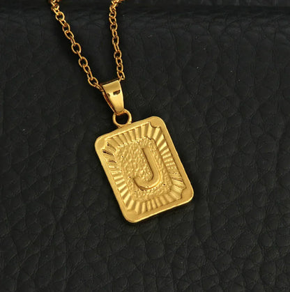 Custom Gold Letter Necklace