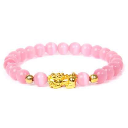 Feng Shui Natural Stone Beads - Amethyst, Red agate, Tiger Eye, Obsidian and Rose Quartz