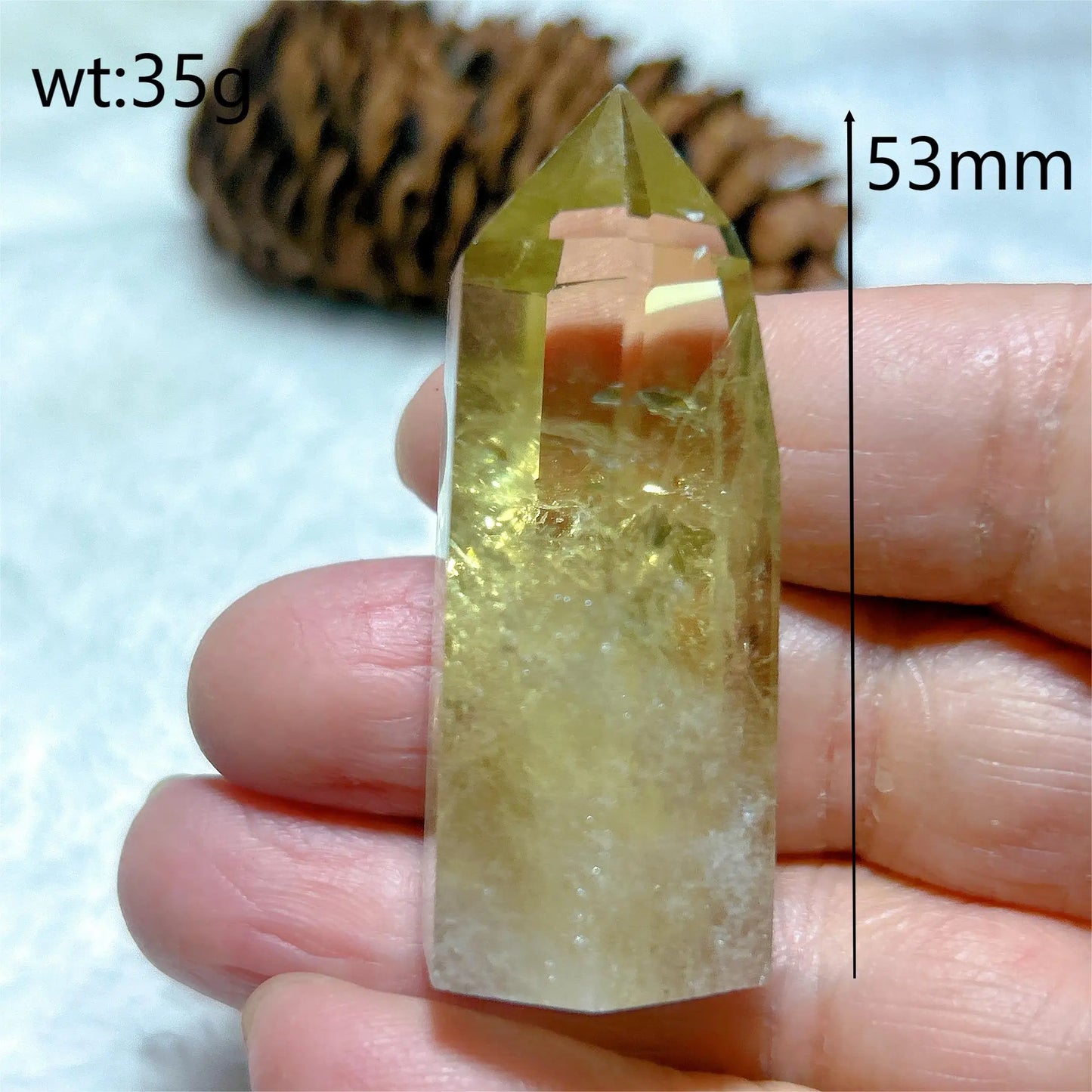 Natural Crystals Citrine Tower Point