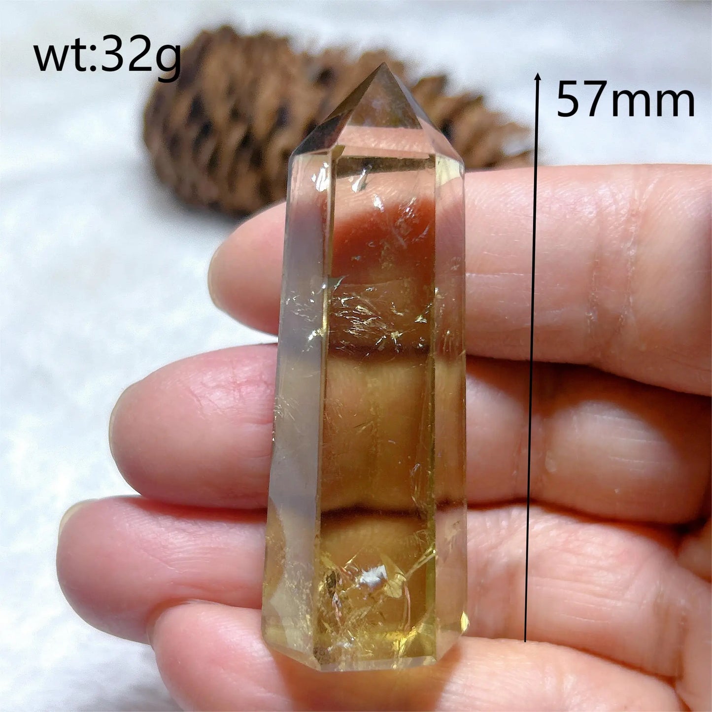 Natural Crystals Citrine Tower Point
