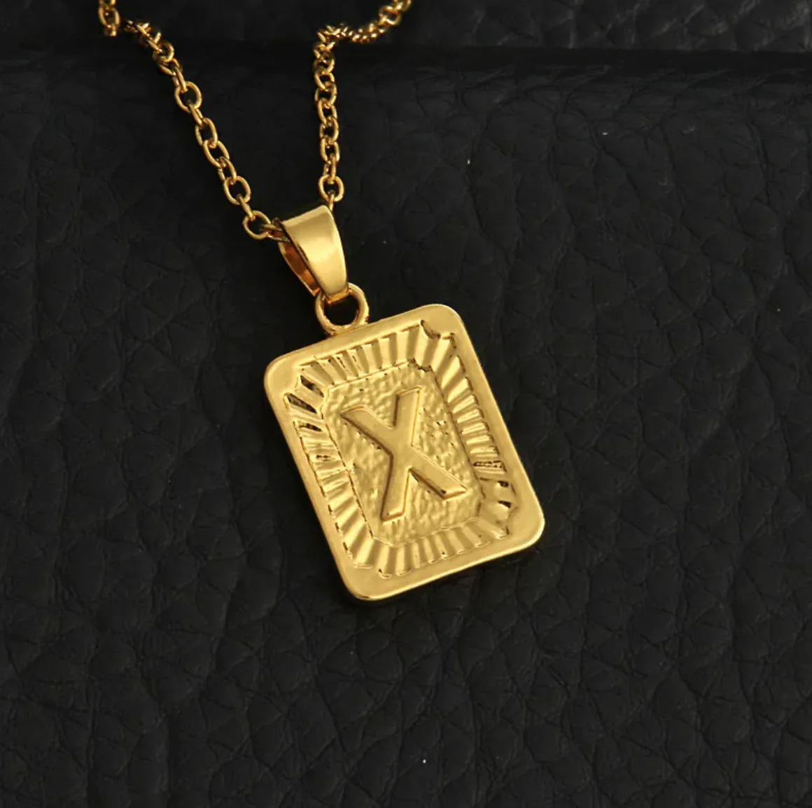 Custom Gold Letter Necklace
