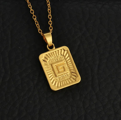 Custom Gold Letter Necklace