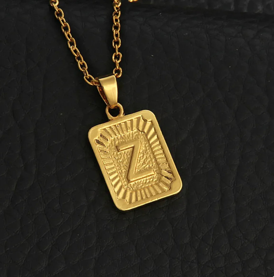 Custom Gold Letter Necklace