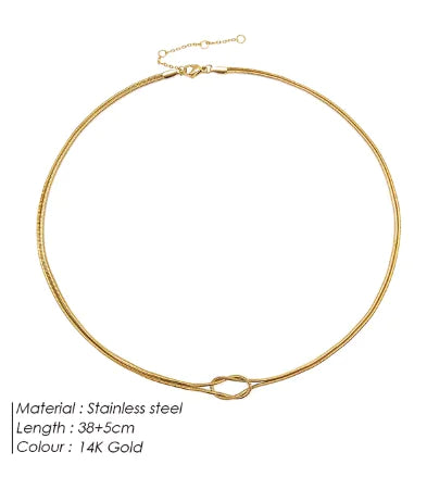 Knotted Snake Couple Chain