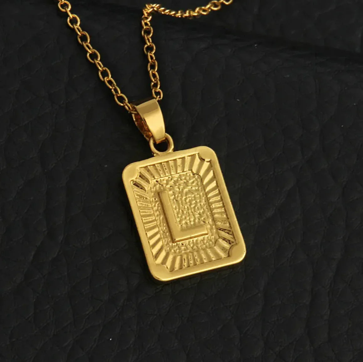 Custom Gold Letter Necklace