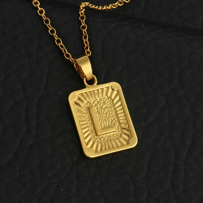 Custom Gold Letter Necklace