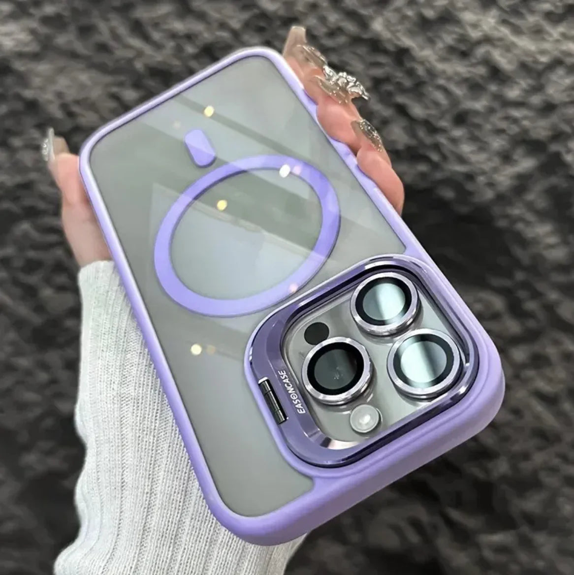 Invisible Bracket Transparent Phone Case