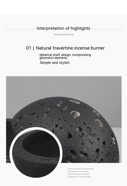 Cave Stone Incense Burner Home Decoration