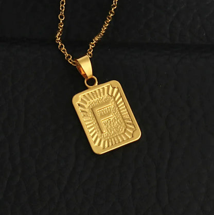 Custom Gold Letter Necklace