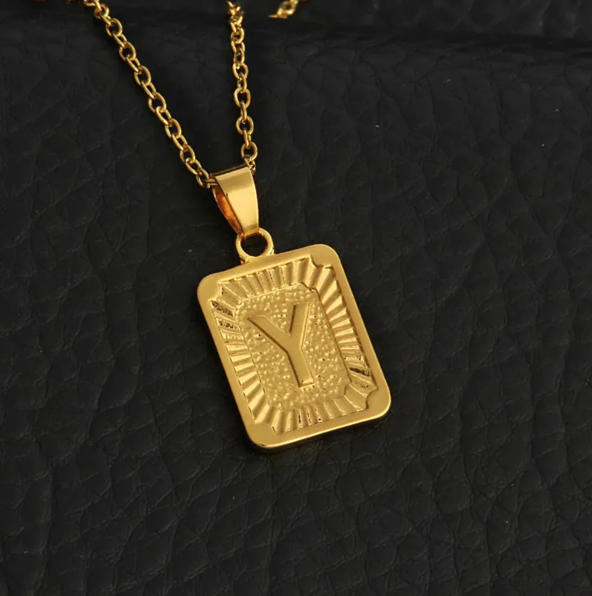 Custom Gold Letter Necklace