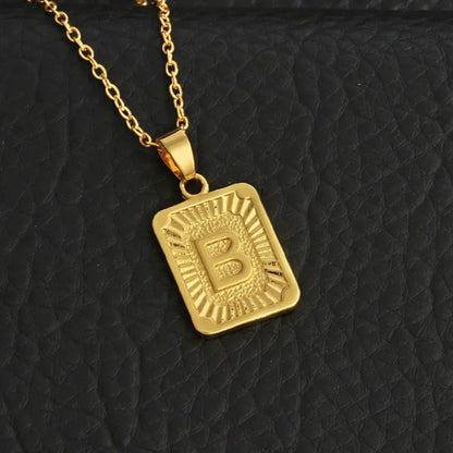 Custom Gold Letter Necklace