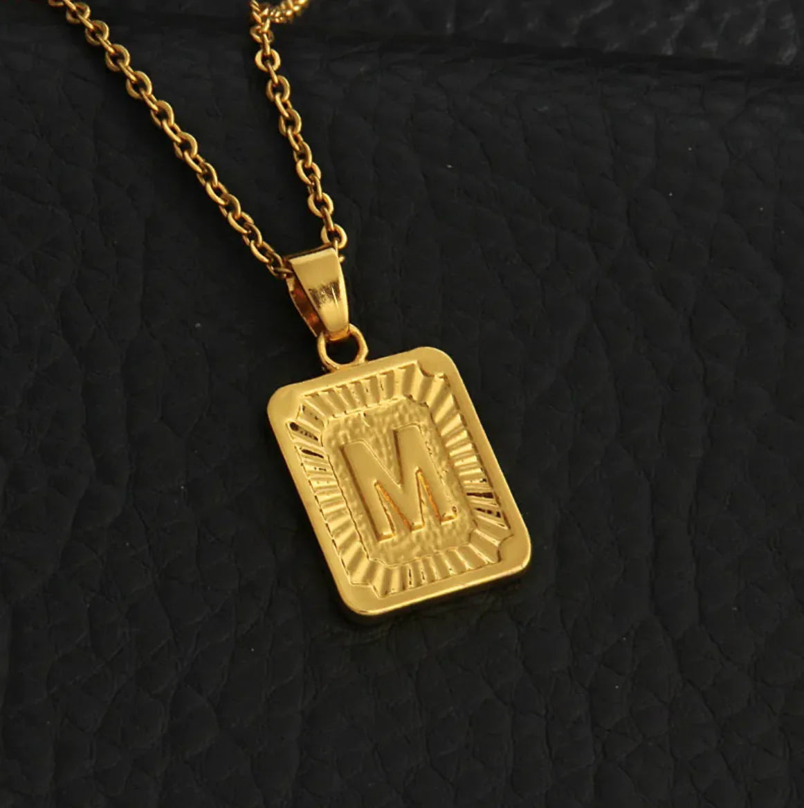 Custom Gold Letter Necklace