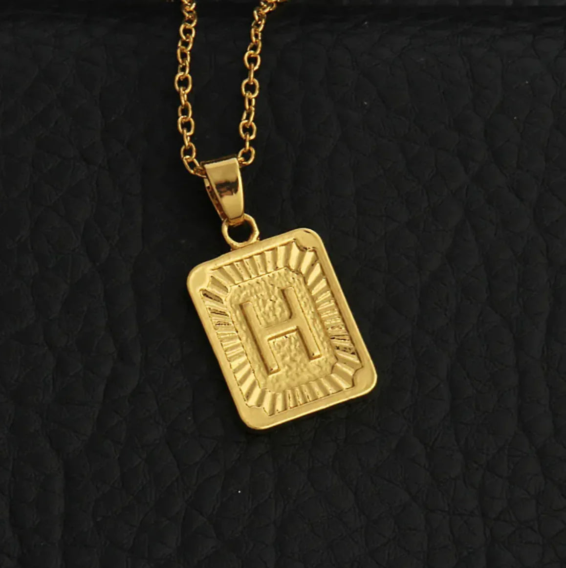 Custom Gold Letter Necklace